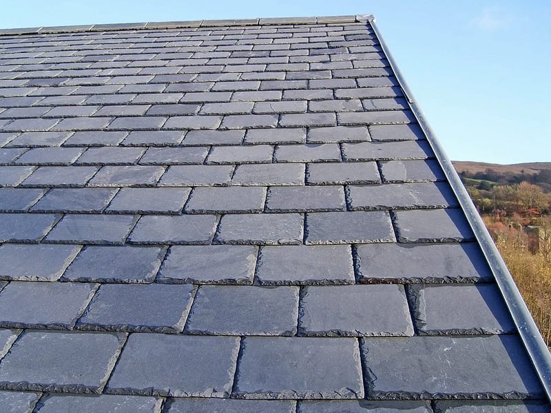 Natural slate roof installed on a home in Winston-Salem NC