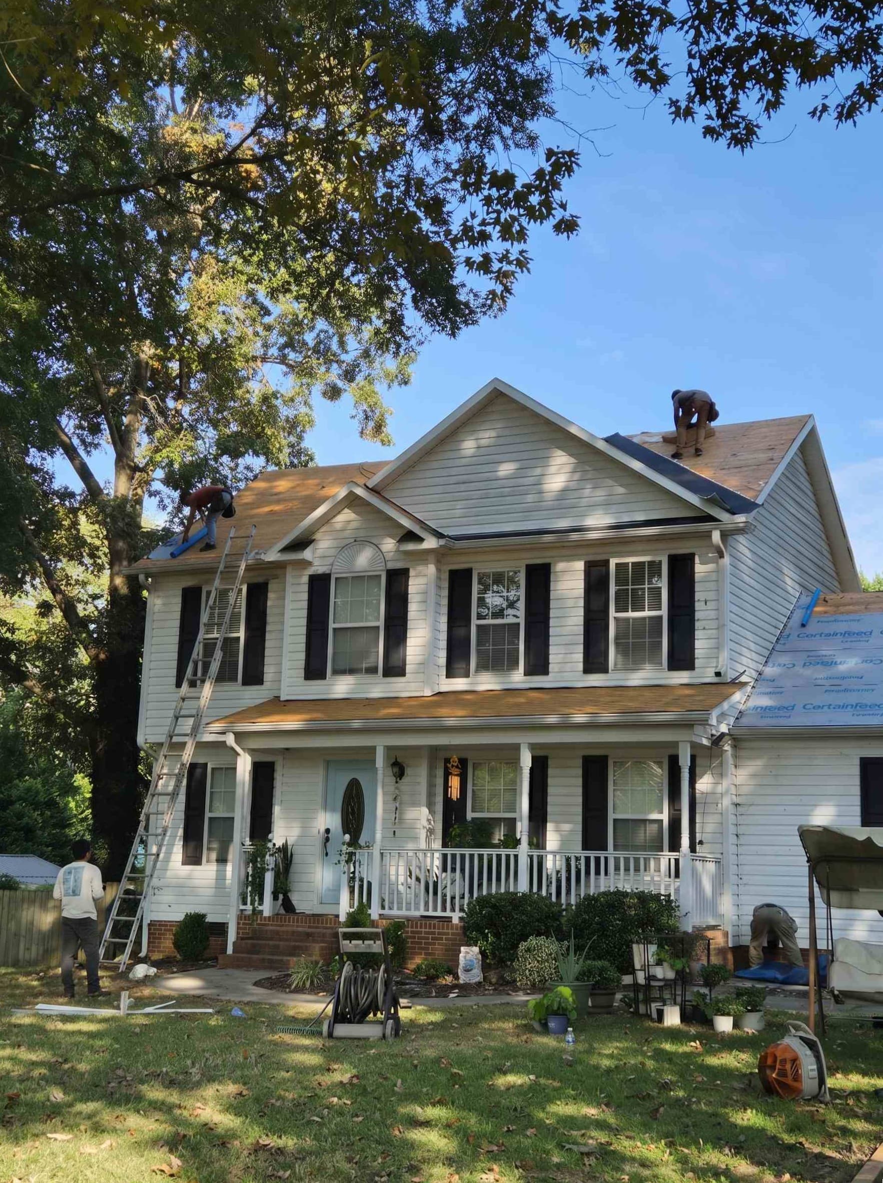 Completed Blue Hat Roofing project 5 in the Winston-Salem NC area
