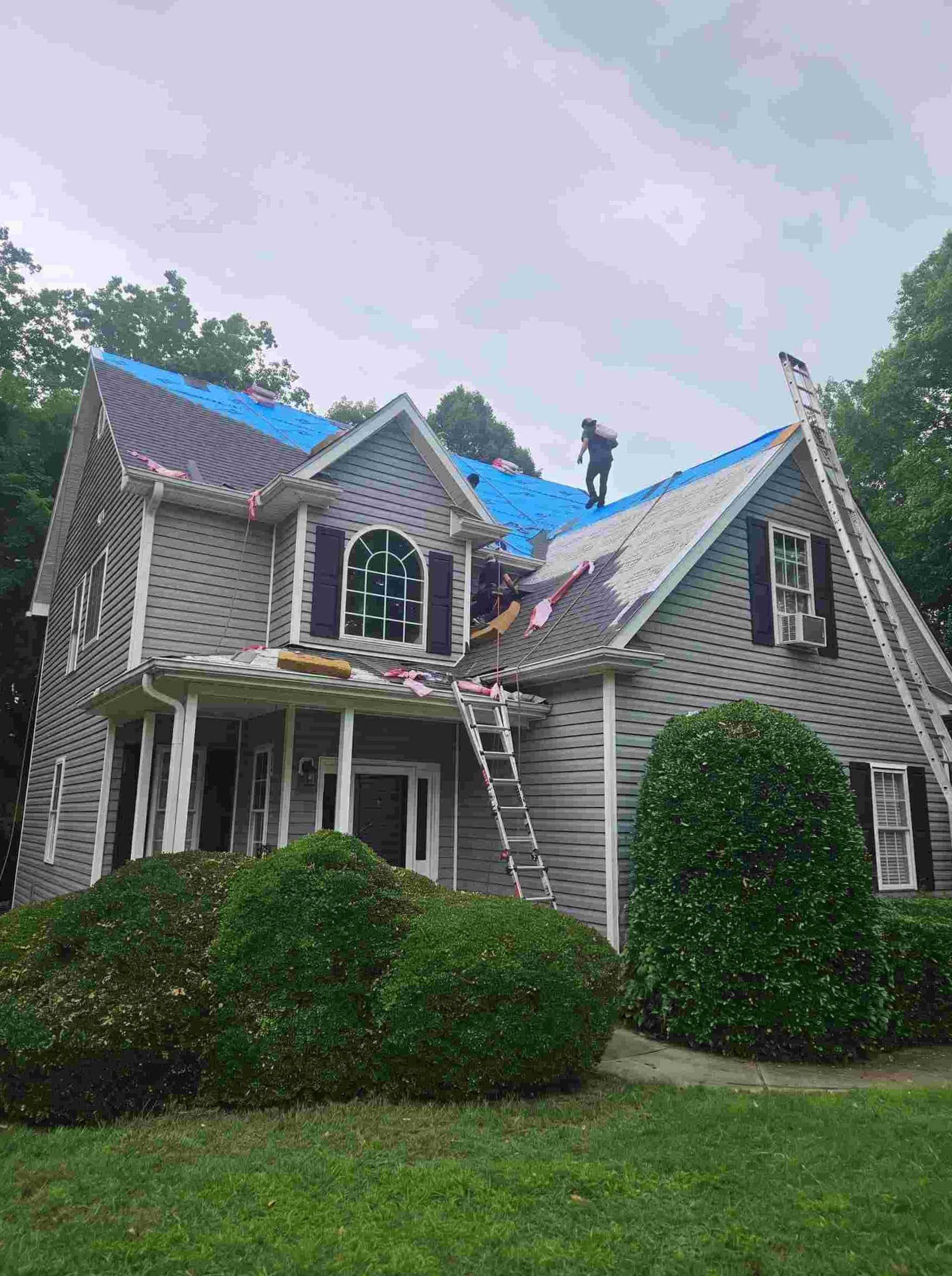 Completed Blue Hat Roofing project 8 in the Winston-Salem NC area