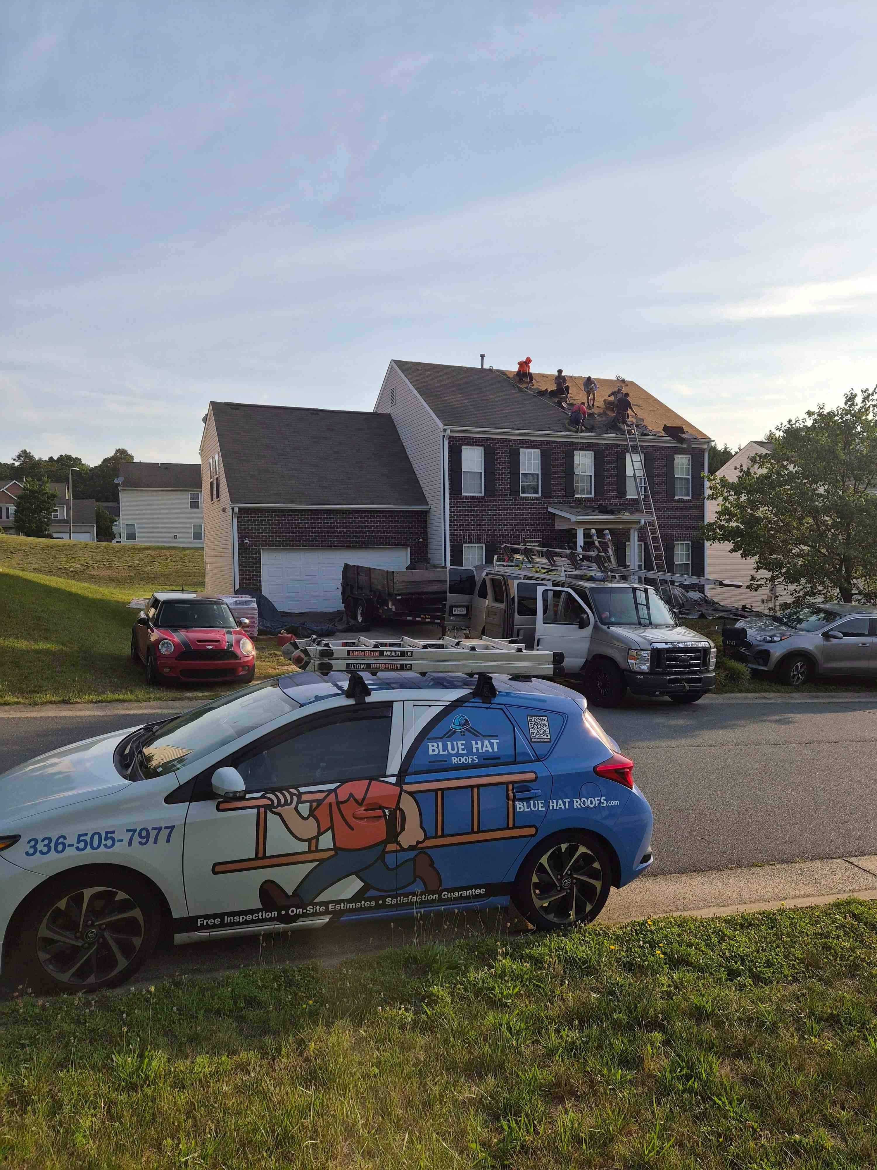 Completed Blue Hat Roofing project 9 in the Winston-Salem NC area